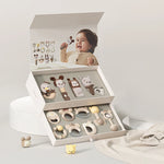 صندوق هدايا التسنين الفاخر للأطفال برسومات كرتونية – أساسيات أنيقة ولطيفة