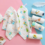 Super Soft Organic Muslin Squares - 5 Pack for Babies (25x25cm)