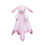 Pink Bunny Security Blanket with Satin Trim