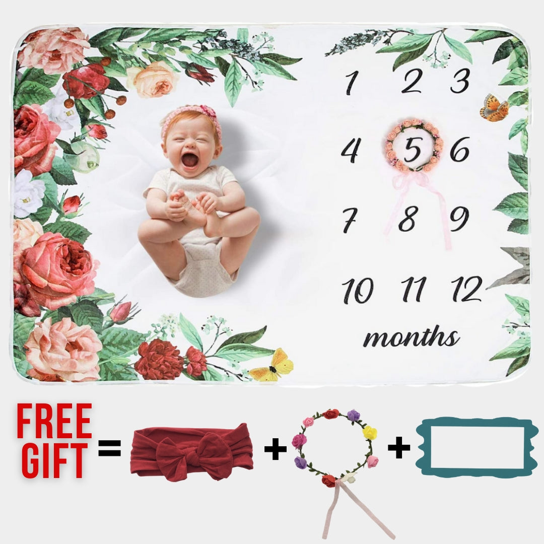 Baby_Milestone_Blanket_-_Cherished_Memories_The_Flowers_Design