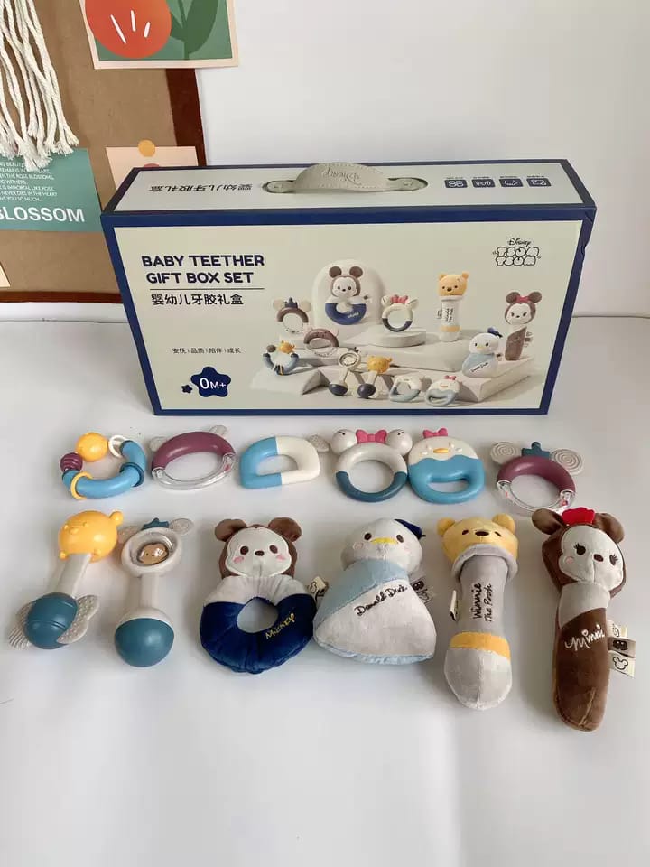 Luxury Baby Teething Gift Box – Elegant & Soothing Essentials for