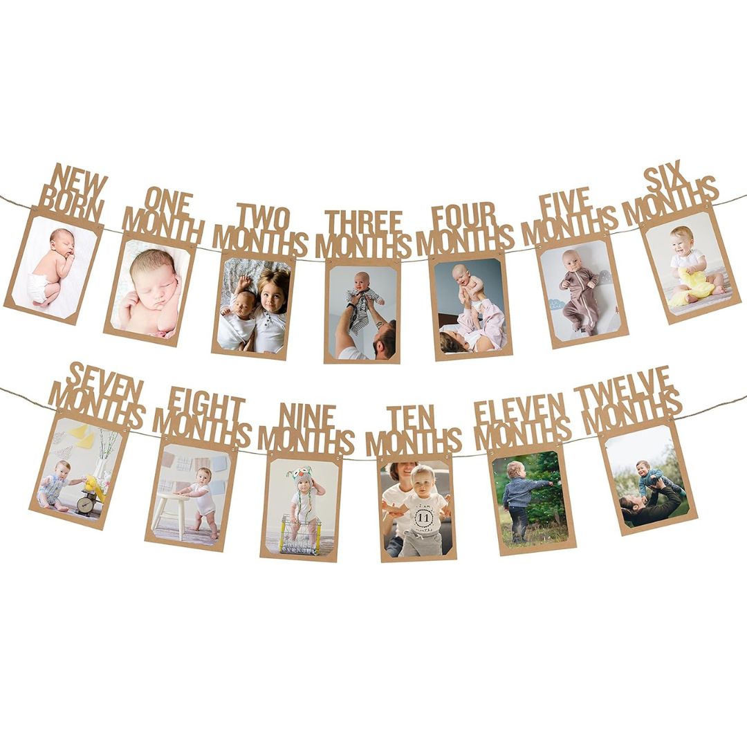 First Birthday Photo Banner
